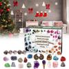 Advent Countdown Christmas Calendars Healing Crystal Stone Blind Box Gift Toy
