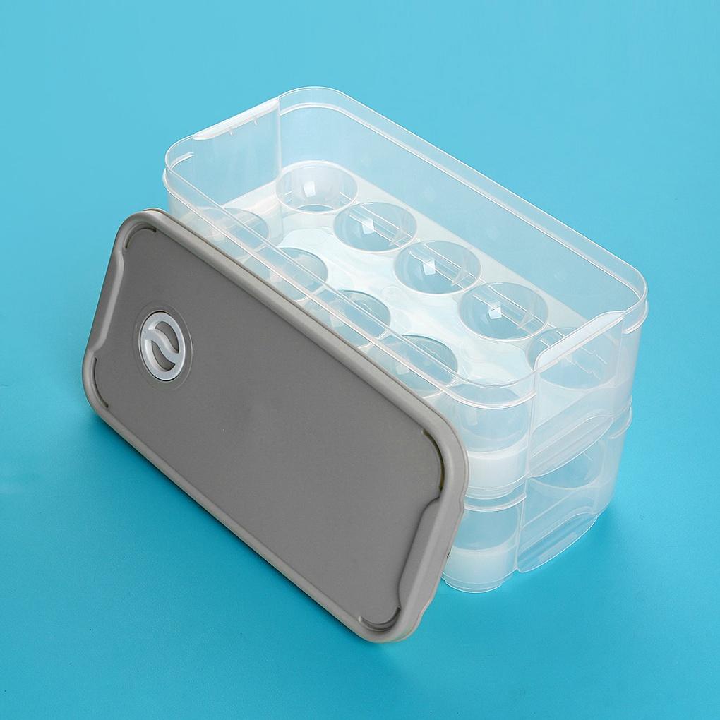 Date Dial 20-hole Egg Case 2-tier Egg Storage Box