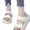 Premium thick-soled one-word slippers summer outer wear muffin bread casual soft-soled beach cool slippers