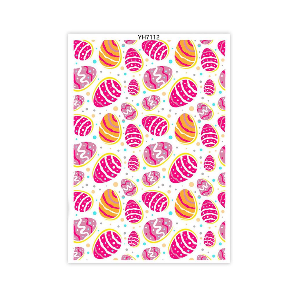Water Soluble Clay Transfer Sheets Easters Rabbits Colored Eggs Transfer Paper Earrings Making Tool for Jewelry Making