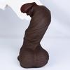 Extra Large Realistic Brown Dildo, Soft Liquid Silicone Sex Toy with Strong Suction Cup, Hands-Free G-Spot and Anal Pleasure for Women and Couples