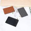 Sheepskin Knitted Short Women's Zipper Change Purse Multi-card Card Bag Ultra-thin Small Genuine Leather ID