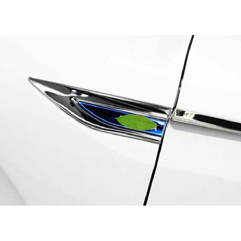 For BMW X1 F48 16-22 Blue Steel Side Door Fender Air Wing Vent Cover Trim