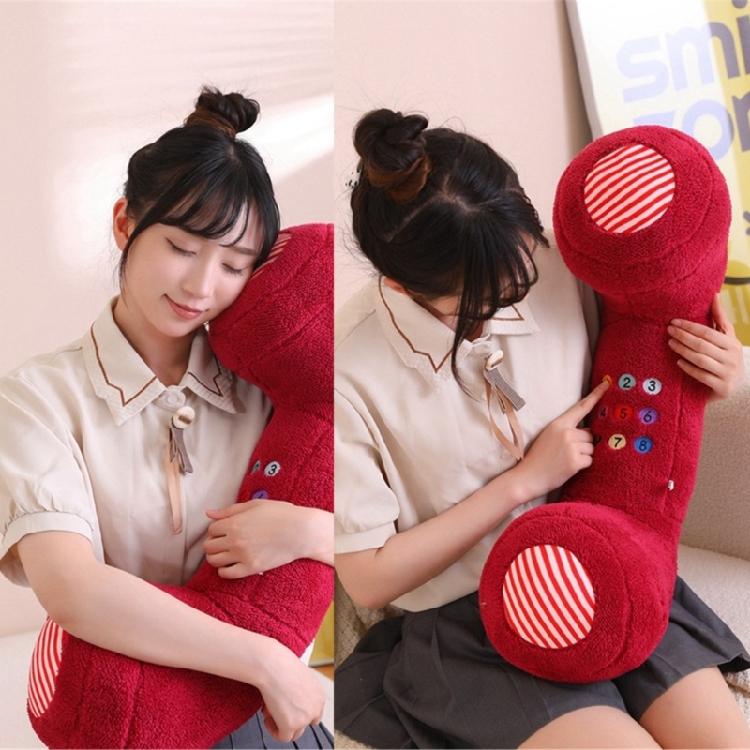 Plush Phone Shape Throw Pillow Creative Seating Cushions for Bedroom Sofa Chair