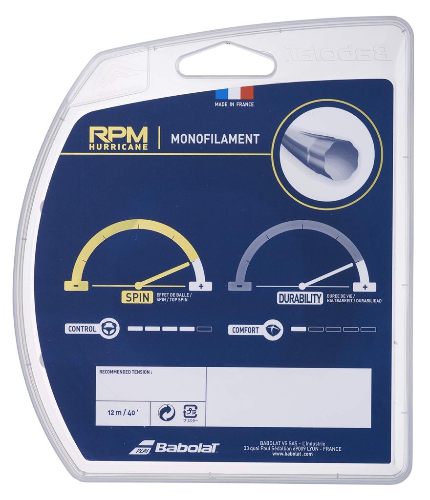 BabolaT [RPM HURRICANE120125130 BA241141] Tennis string for hard courts [mailbox delivery available]