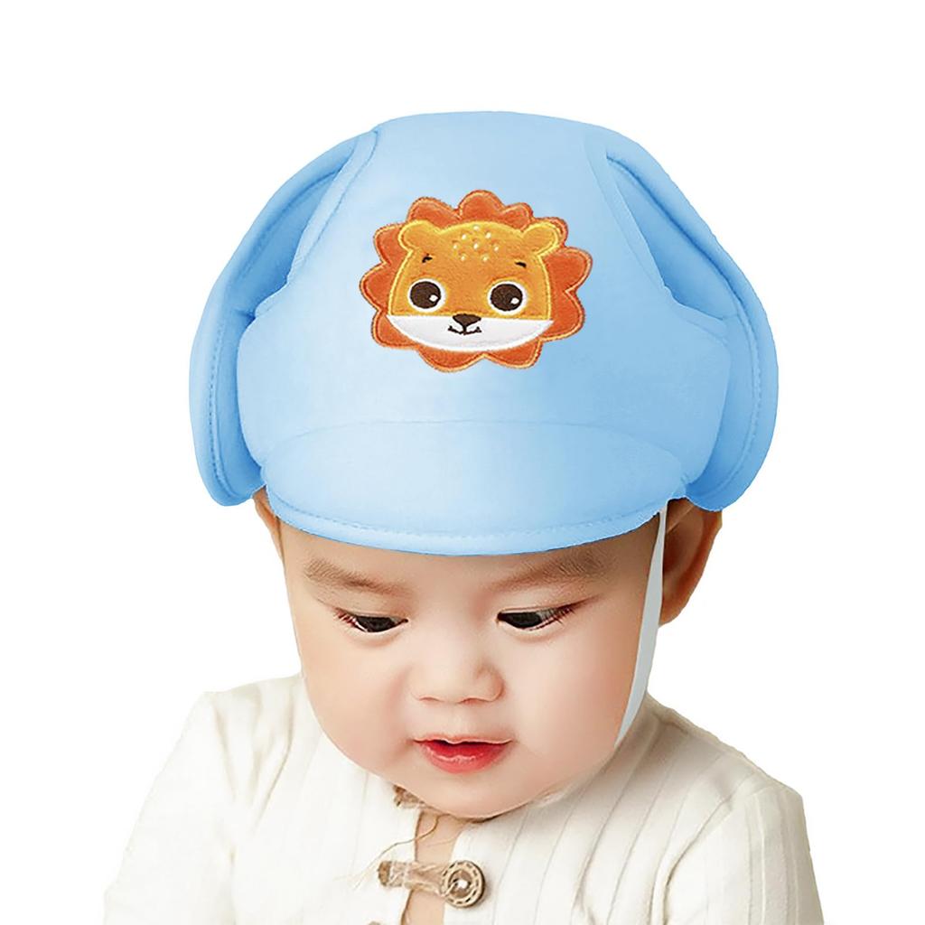 Niedlicher Babyhelm mit Kopf verstellbar Waschbar Perfekt für Drinnen Perfekt als Babygeschenk Schutz, Atmungsaktiv, Schweißabsorbierend, Leicht, Größe,