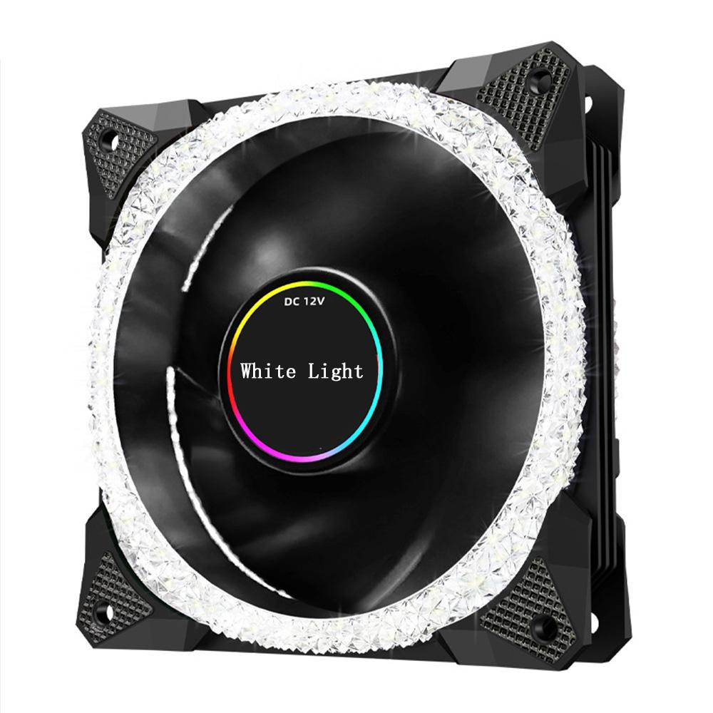 120mm LED Cooling Fan 12CM RGB Heatsink Rainbow Silent Fan Crushed Diamond PC Computer Case Fan Cooler Controller Dropshipping