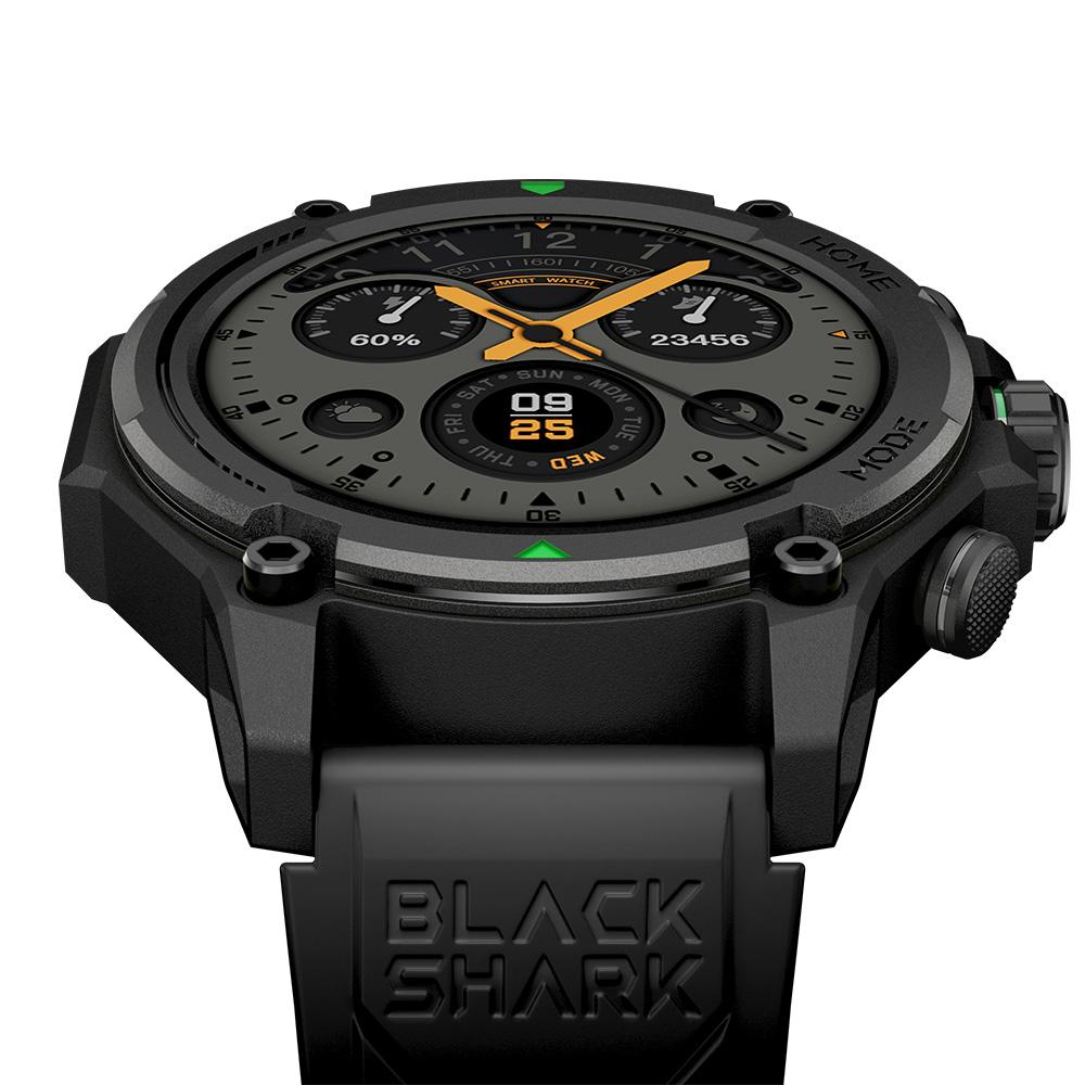 Black Shark GS3 Smart Sports Watch 1.43-inch Touchscreen Health Monitoring With GPS System Support: Android iOS HarmonyOS 400 mWh