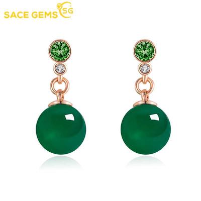 Classic Restoring Ancient Ways Copper Alloy Green Zircon Earrings for Women Wedding Party Gifts