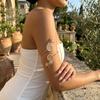 Vintage Conch Upper Arm Bracelet for Women Elegant Gold Plated Conch Charm Open Adjustable Bangle Vacation Jewelry Gift