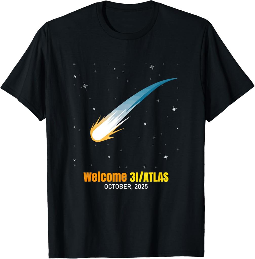 3I/Atlas 2025 Interstellar Comet Astronomy Space Artwork Custom Printed s Casual Short Sleeve