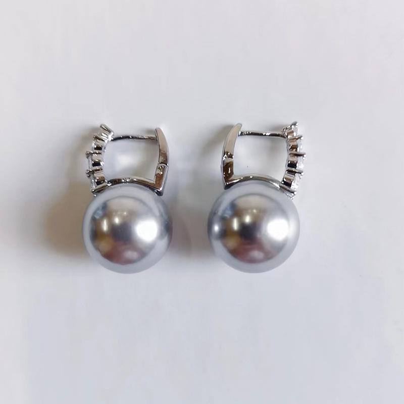 2024 Hot Pink Pearl Stud Earrings - Women's Niche High-End French Design