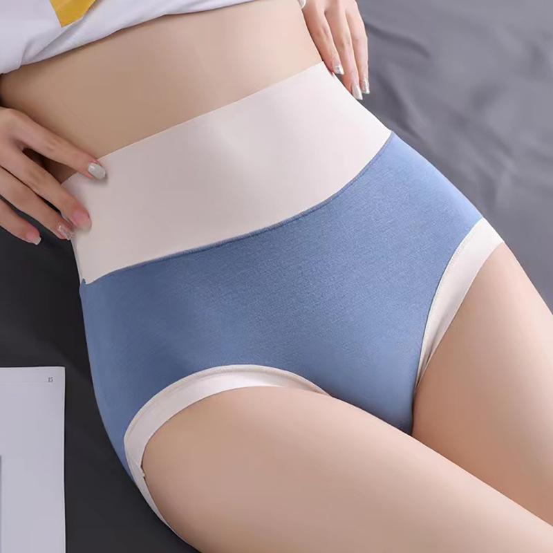Modal High-Waisted Women's Panties - Pure Cotton, Breathable, Antibacterial, Seamless, Butt-Lifting, Soft, Comfortable, Plus Size.