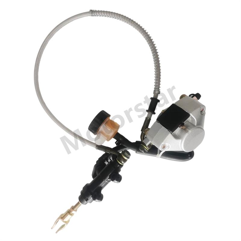 Hydraulic Rear Disc Brake Caliper System With Brake Pads 200 250 200cc 250cc Quad Dirt Bike ATV