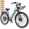 Bicicleta Elétrica Pixar C1 Pro Motor 250W Pneu 27.5" Bicicleta Elétrica Urbana para Deslocamento 36V 18Ah Freios Hidráulicos 7 Velocidades Display LCD Velocidade Máxima 25Km/h