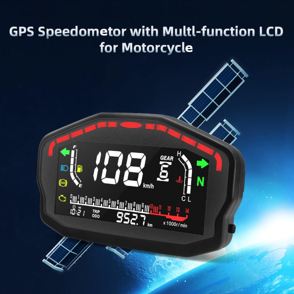 Universal RPM Motorcycle Instrument GPS Speedometer LED Digital Odometer Gauge Tachometer For Kawasaki For Suzuk 2/4 cylinders