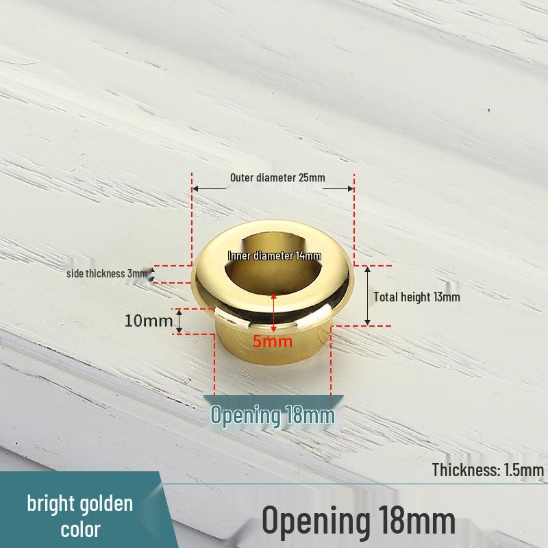 Cable Management Desk Grommet - Decorative Cover and Ring for Computer Furniture