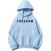Charlie Kirk Freedom Letter Print Hoodies Fashion Unisex Streetwear Long Sleeve Casual Loose Sweatshirts for Men/Women Pullovers
