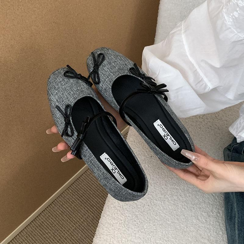 

Модная мягкая обувь женские туфли-лодочки балетки женские неглубокие модные с бантом-бабочкой женские балетки слипоны 35 чёрный