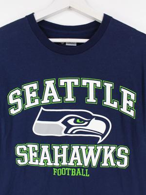 Seattle Seahawks NFL Football T-shirt Retro Style 90s Champions HN2313