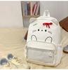 Schoolbag Japanese ins new high-value fresh and sweet candy color cute kitten backpack girl light backpack