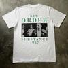 Vintage New Order Substance 1987 Short Sleeve White All Size Unisex Shirt YA40 Unisex T-Shirt