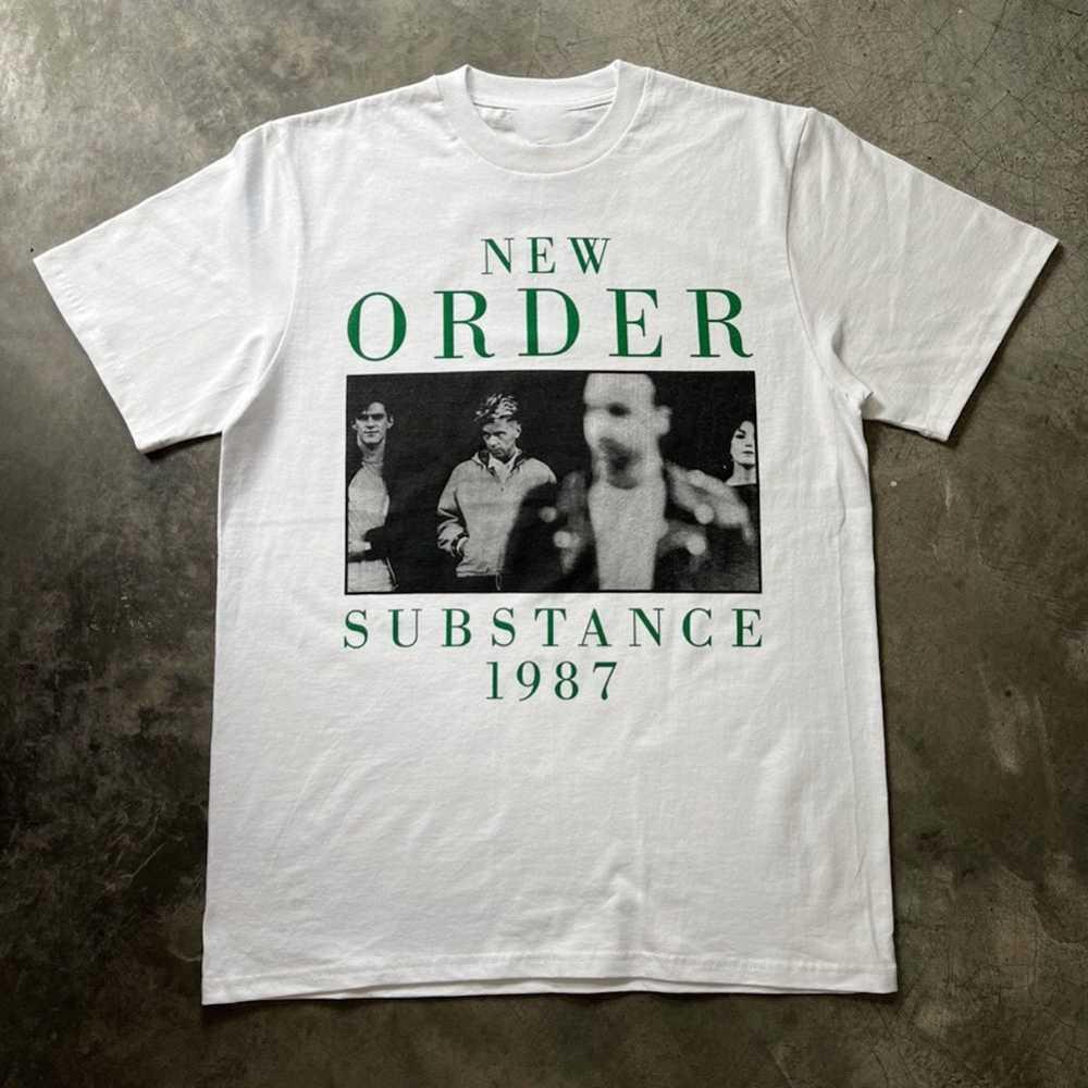 Vintage New Order Substance 1987 Short Sleeve White All Size Unisex Shirt YA40 Unisex T-Shirt XXL