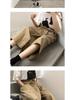 Frühling/Sommer 2020 Ulzzang High Waist Weit Bein Cropped Rockhose für Damen