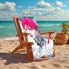 Personalized customized proof beach towel with TOP lands boy group Zhu Zhixin pattern - soft, absorbent,quick-drying,perfect swimming,camping&bathing