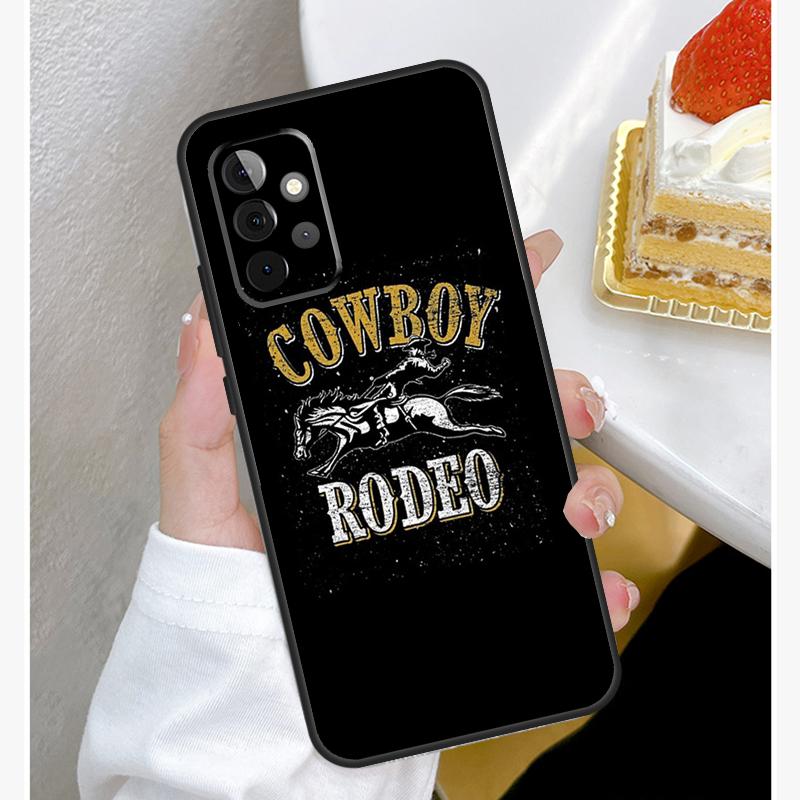 Extreme Sport Rodeo Cowboy Lasso Case For Samsung Galaxy A55 A35 A15 A14 A34 A54 A73 A53 A33 A23 A13 A12 A32 A52 A51 Cover