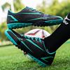 Men Football Boots Long Spikes High Ankle Soccer Shoes TF Outdoor Grass Cleats Soccer Boots Training Sport Football Shoes