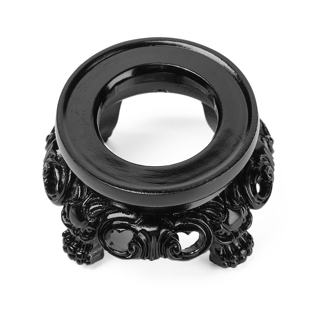 Carved Fixed Seat Hollow Decorative Display Stand Sphere Pedestal Globe Holder Crystal Ball Base