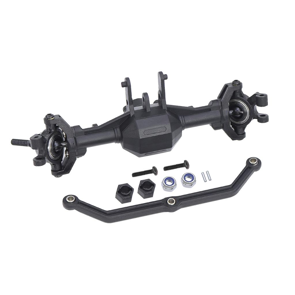 For Trx4m Plastic Front And Rear Axle Set Complete With Servo Mount For 1/18 Trx4m RC Crawler Upgrade Parts Replacement