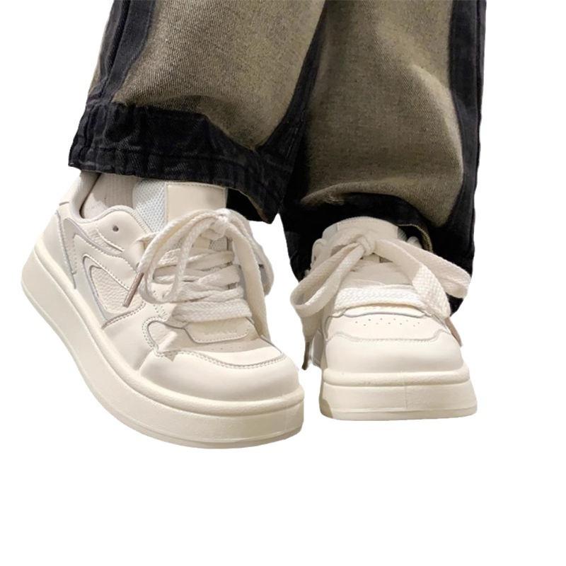 Milk Fufu Platform Women's New Casual Women's Shoes Autumn Campus Style Versatile Sweet Board Shoes Children