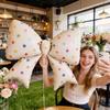 Love Print Bow Aluminum Film Balloon Pink Red Bow Balloon for Birthday Party Wedding Season Mother's Day Decoration Photo Props