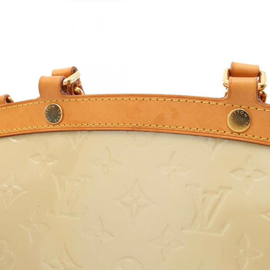 Used LOUIS VUITTON Blair MM 2WAY Handbag M91456 Vernis leather Beige Bron Corall Used Women