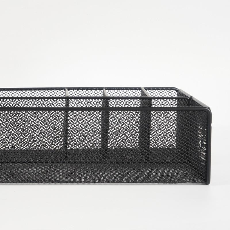 Creative Hollow Metal Iron Art Desktop Storage Pen Holder Cosmetic Organizer Basket