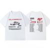 Racing American Vintage TEE Do Old VINTAGE100% Cotton Short Sleeve T-shirt Men and Women Instagram Fashion Couple Loose