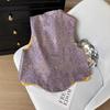 Bada Haojing pattern imitation disc buckle stand-up collar clothing fabric star with the same vest women's top satin cloth