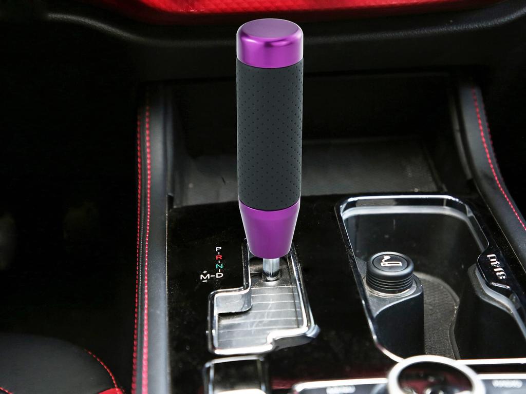 Abfer 130mm Alloy Shifter Knob Car Shift Knob Auto Manual Vehicle Universal Car Accessories Interior (Purple)