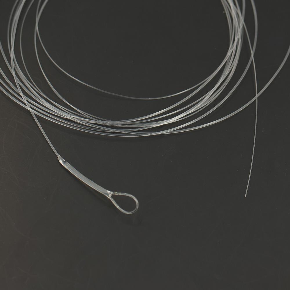 3PCS/Pack 0X~7X Tapered Leader Fly Fishing Line 9FT/2.28M Fly Line Leader With Welded Loop Clear Nylon Tippet Line