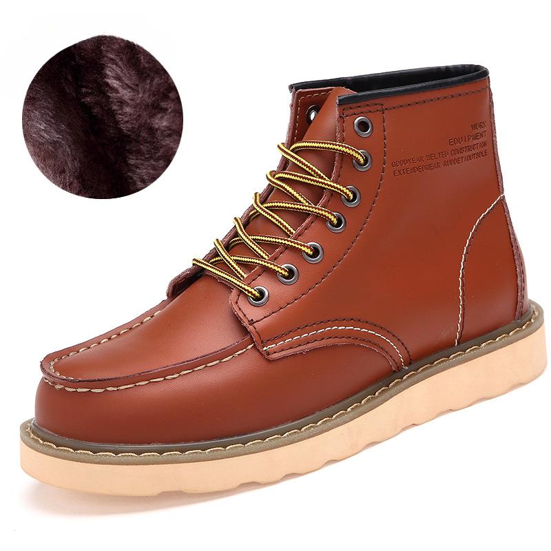 

British Martin Boots Large Size 46 Men s Autumn and Winter Men s Boots Workwear Military Boots High Top Men s Leather Outdoor Desert Boots 46