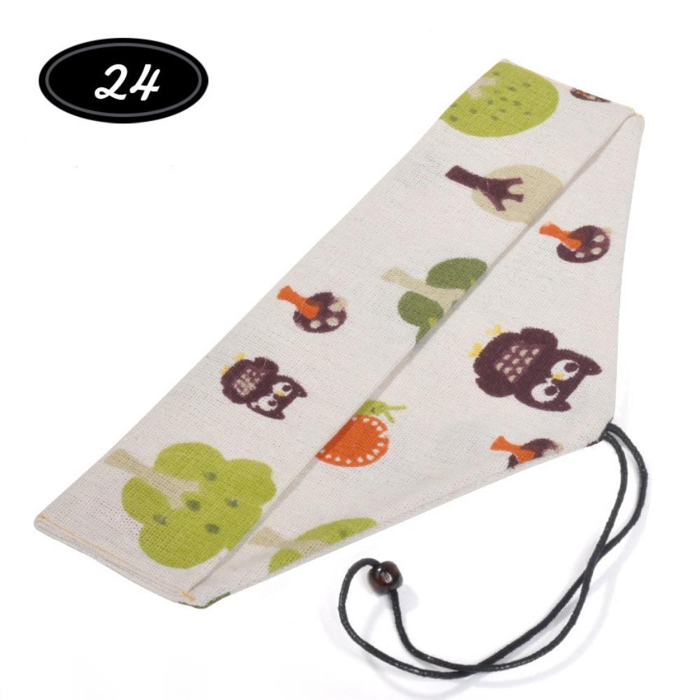 Japanese Style Utensil Holder Cotton Linen Cutlery Case Reusable Cutlery Pouch For Chopstick Spoon