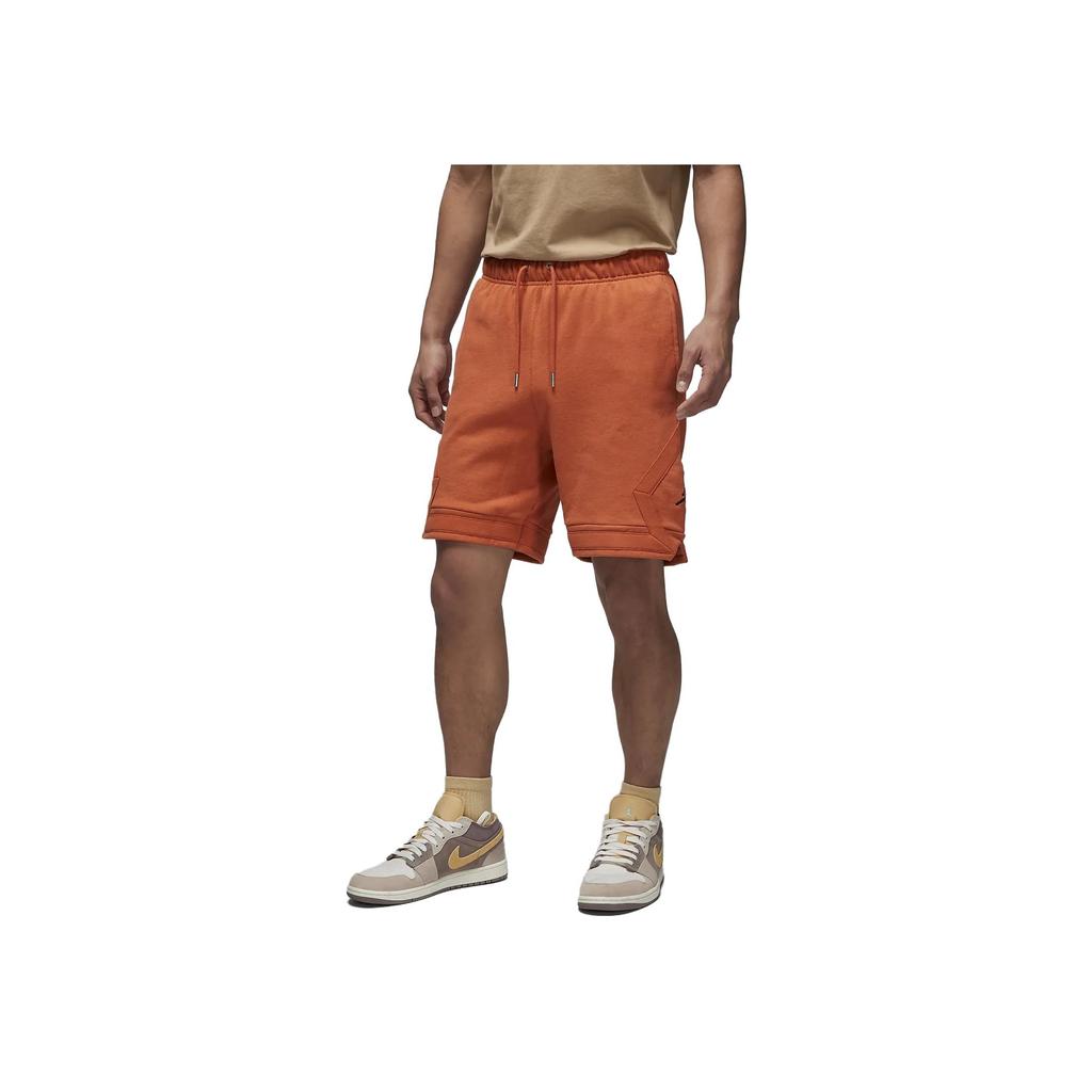 Nike Solid Color Brand Logo High Waist Pocket Drawstring Athletic Training Shorts Men Shorts Orange DQ7473-812
