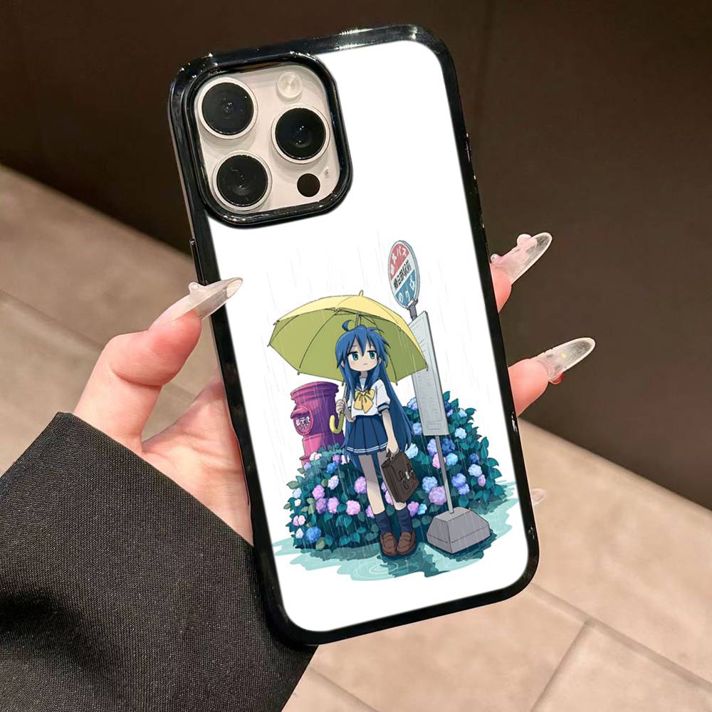 K-Konata Izumi Lucky S-Star For IPhone 11 12 13 14 15 16 17 Pro Max Plus TPU+PC Shockproof Back Phone Cases