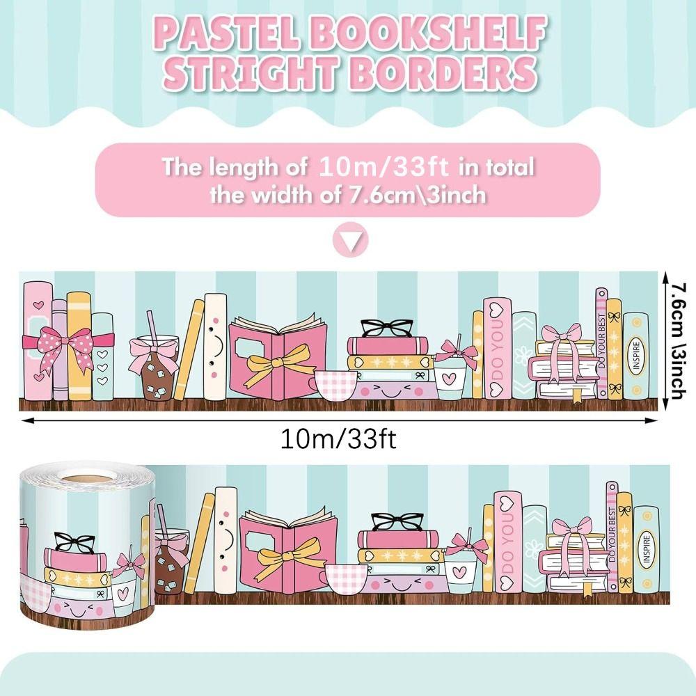 Cartoon Pattern Classroom Border Sticker Self Adhesive Learning Wall Sticker  Teacher Supplies