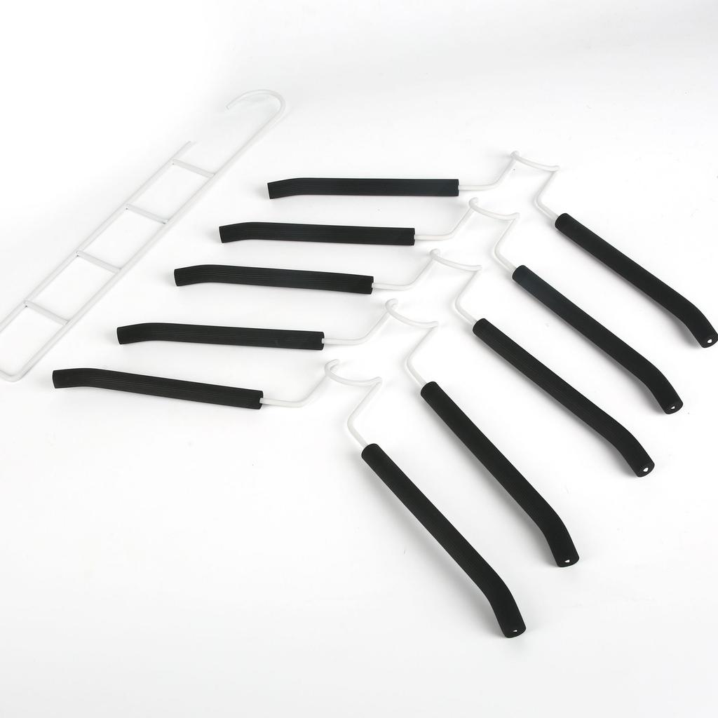 Heavy-Duty Space-Saving Hangers Multi-Layer Metal with Foam Padding Ideal for Coats, Sweaters, Suits, and T-Shirts - Hangers for Clothes