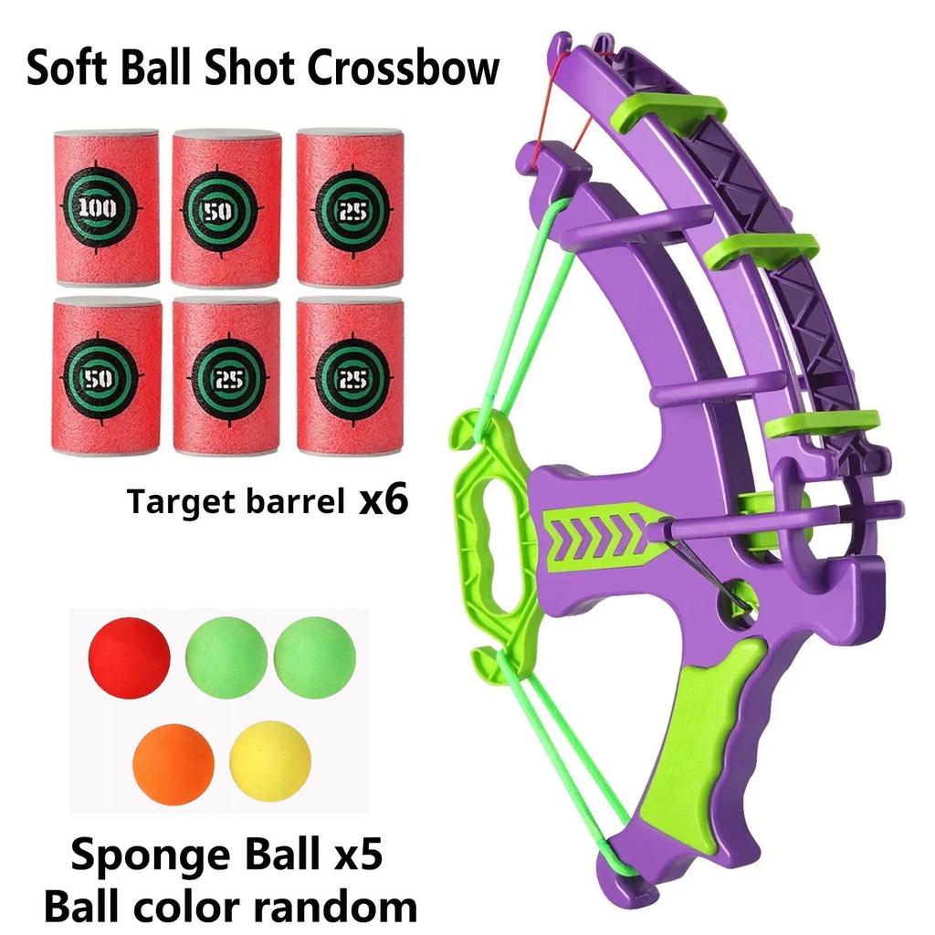 Non-Toxic Archery Catapult Children Parent-Child Indoor And Outdoor Shooting Toys Target Eva Sponge Ball Bucket Children Puzzle Toy Gift