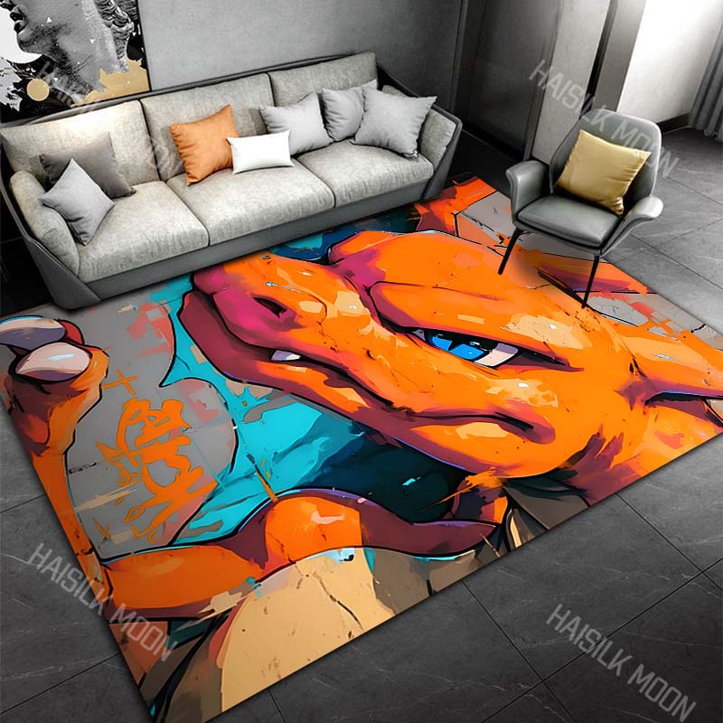 17Styles Monsters C-Charizard Carpet for Living Room Bedroom Kid's Room Game Room Home Decor Area Rug Non-slip Mat Potdemiel