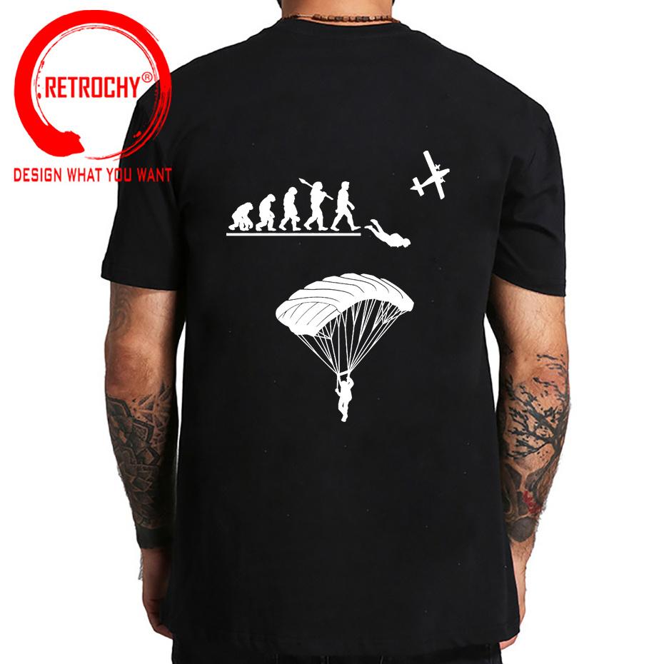 Paragliding Skydiving Evolution T Shirt Unisex Evolution Of Skydiver Tshirt Skydive Parachuting Lover Tee Shirt Paraglider Tshirt